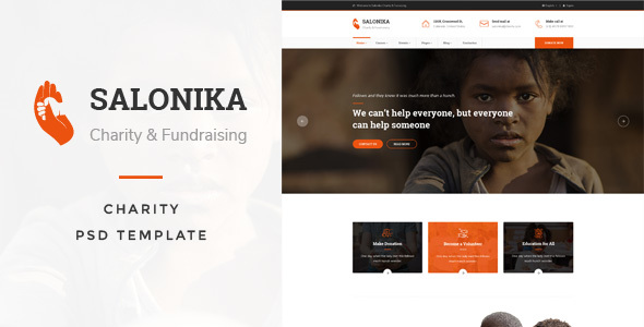 Salonika - Charity PSD Template