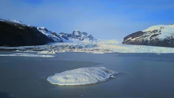 Skaftafell Glacier in the Iceland National Park