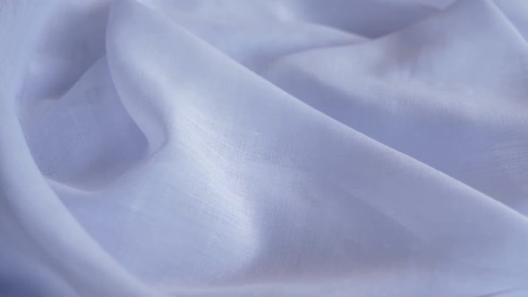 White Elegant Fabric Cotton Texture. Concept of Purity Linen after Laundry