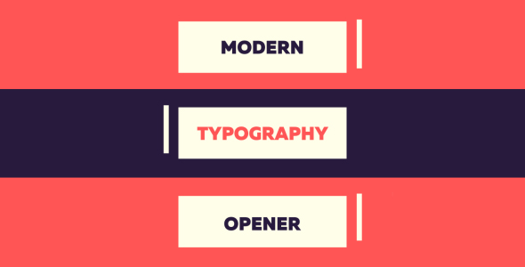 Modern Typography Opener