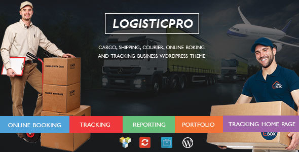 Logistic Pro – Transport – Cargo – Online Tracking – Booking – Portfolio WordPress Theme