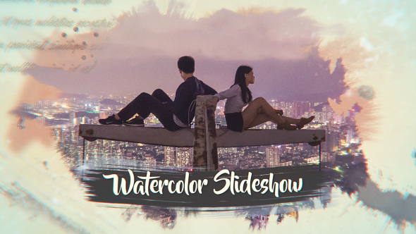 Ink Watercolor Slideshow | Opener alt