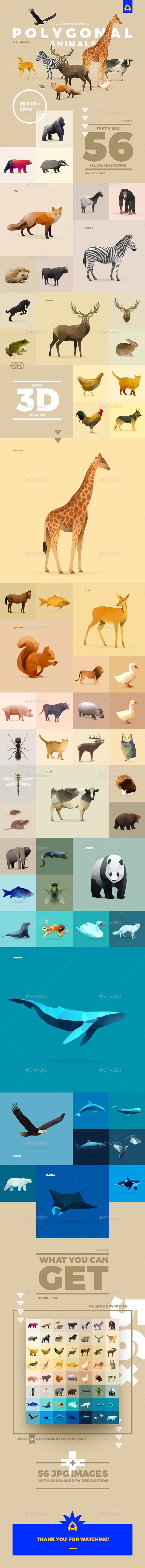 Set of Polygonal Animals