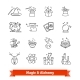 Magic and Alchemy Thin Line Art Icons Set - GraphicRiver Item for Sale