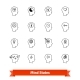 Mind States Thin Line Art Icons Set - GraphicRiver Item for Sale