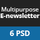 Clean Multipurpose E-newsletter Template - GraphicRiver Item for Sale