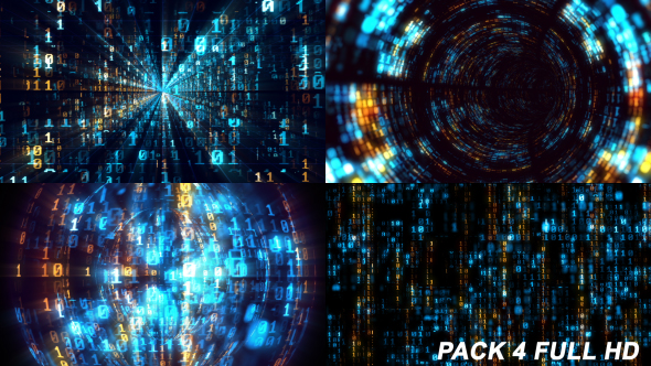 Binary Code Background Pack 4