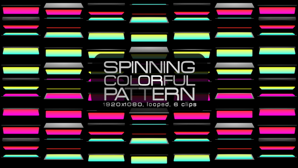 Spinning Colorful Pattern VJ Pack