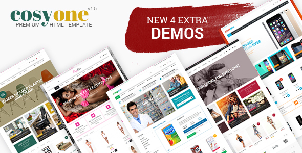 CosyOne - Furniture, Interior, Drugstore, Lingerie, Electronics, Clothing HTML Template