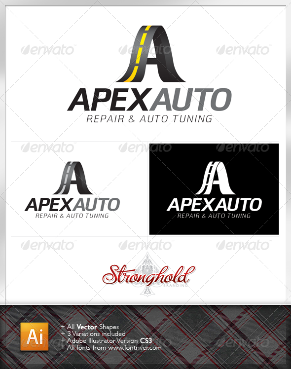 Apex Auto Tuning Logo Template