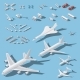 Various Passenger Airplanes and Maintenance - GraphicRiver Item for Sale