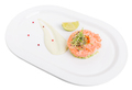 Salmon tartare with avocado and red caviar. - PhotoDune Item for Sale
