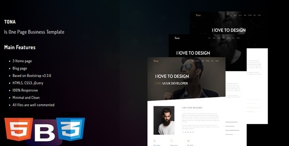 TONA7 - Personal HTML Template