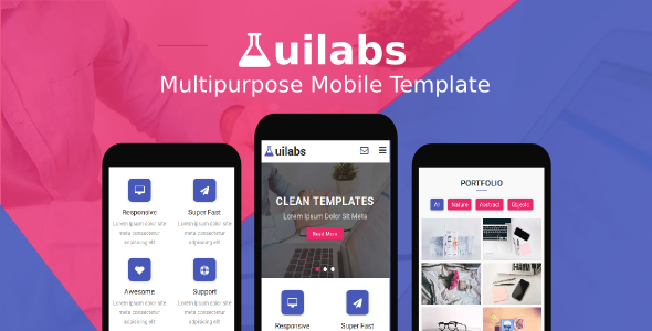 Uilabs - Multipurpose Mobile Template