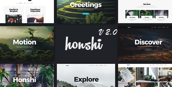 Honshi - One Page Multi Purpose Joomla! Template