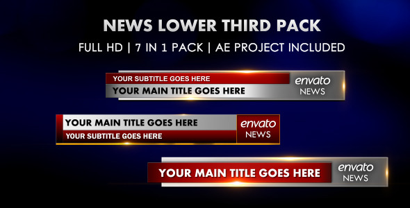 News Lower Third Pack