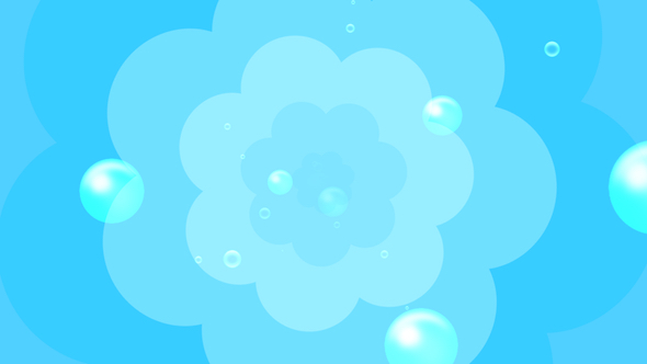 Cartoon Water Bubbles Background