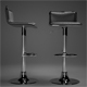Bar chair black - 3DOcean Item for Sale