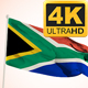 South Africa Flag 4k - VideoHive Item for Sale