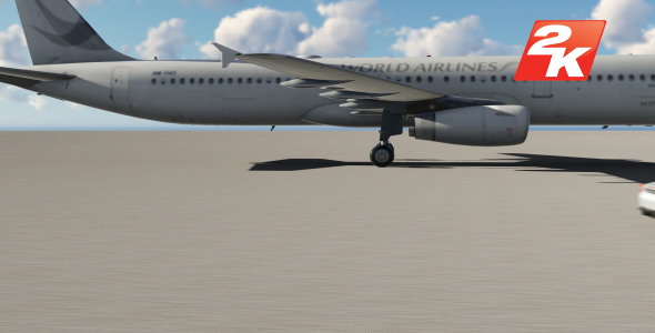 Airplane and car racing daytime alt