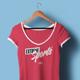 Female V-Neck T-shirt Mock-up - GraphicRiver Item for Sale