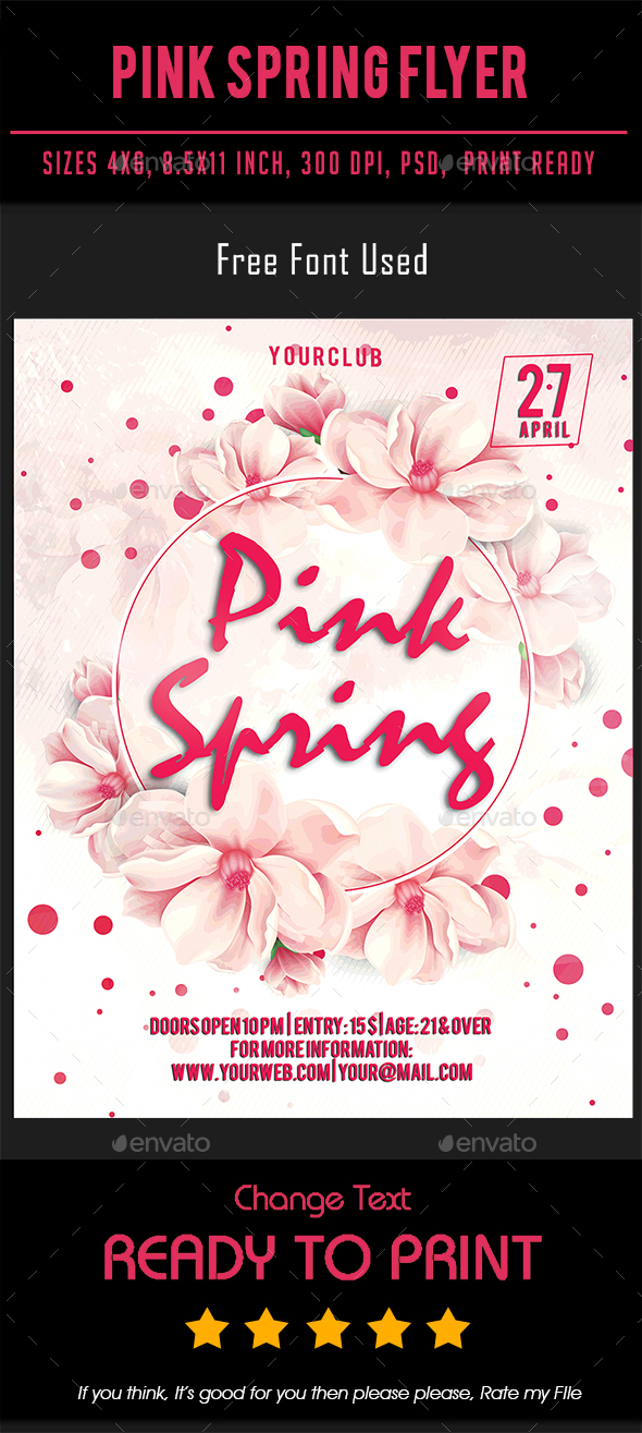 Pink Spring Flyer