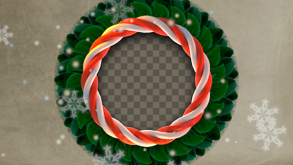 Sweet Candy Cane Christmas Wreath