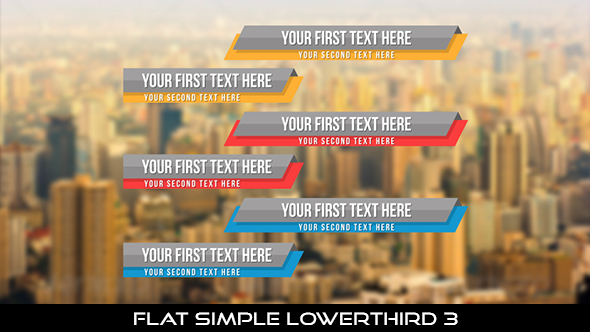 Flat Simple Lowerthird 3