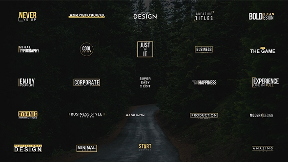 Minimal Titles I alt