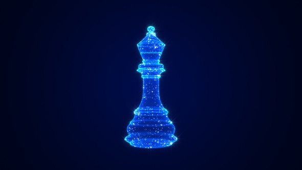 Chess Piece Bishop 3D Hologram