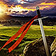 Sword in the Dramatic Sunny Landscape. - VideoHive Item for Sale