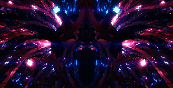 Pixel Stripes (Blue And Red) alt