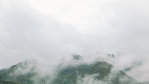 Slow Clouds Running Through the Scene