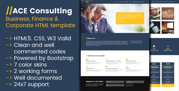 Ace Consulting - Business, Finance and Corporate HTML template