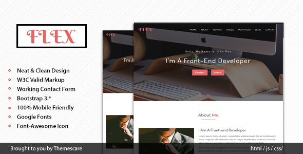 FLEX - Onepage Portfolio Template