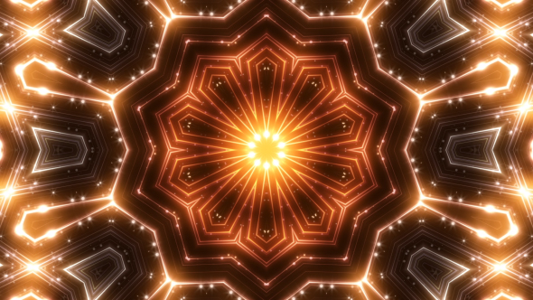 Golden Glitter Kaleido