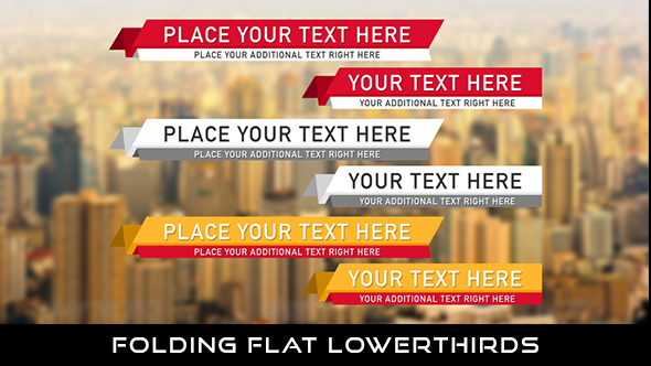 Folding Flat Lowerthird
