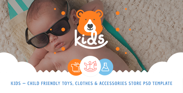 Kids - Child Friendly Toys, Clothes & Accessories Store PSD Template