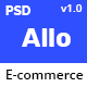 Allo E-Commerce Psd Template - ThemeForest Item for Sale
