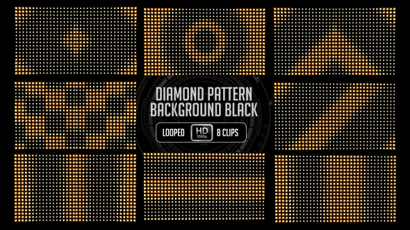 Diamond Pattern Background Black