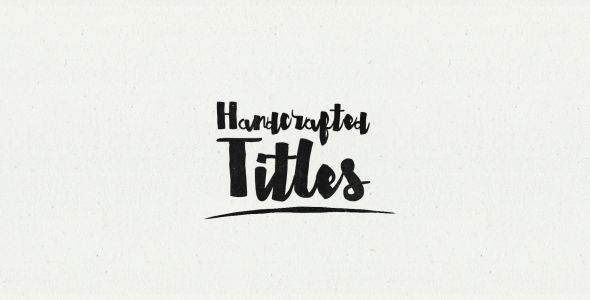 Hand Crafted - Animated Typeface