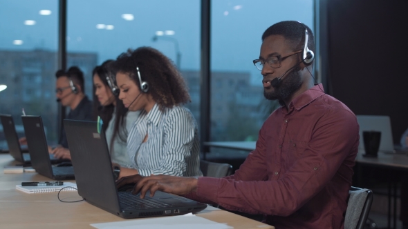 Man Working in Support Service