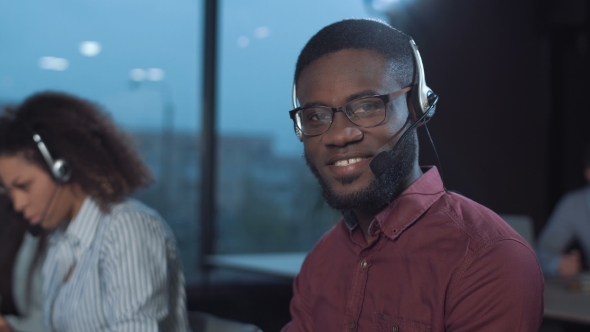 Man Working in Support Service