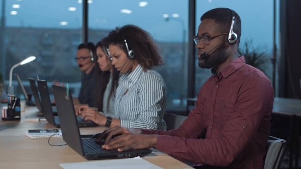 Man Working in Support Service