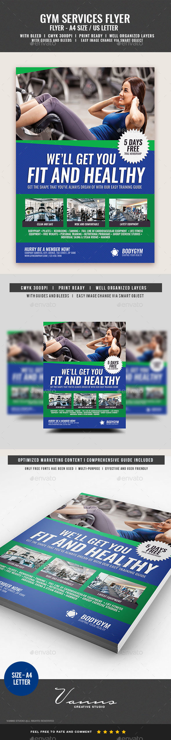 Gym Workout Services Flyer