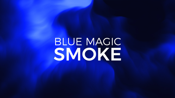Blue Magic Smoke Background