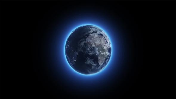 Twirling Glowing Earth