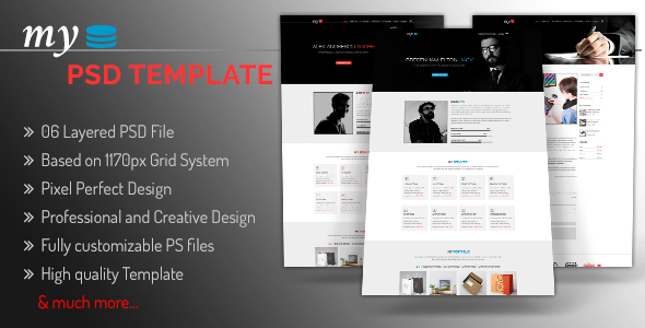 MY - Creative Personal Portfolio PSD Template