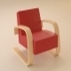 Armchair by Artek - 3DOcean Item for Sale