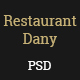 Restaurant Dany-PSD Template - ThemeForest Item for Sale